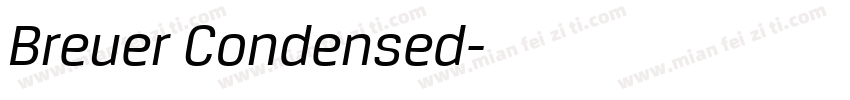 Breuer Condensed字体转换